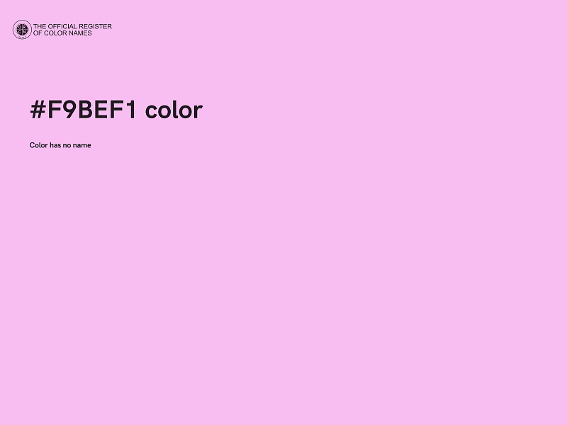 #F9BEF1 color image