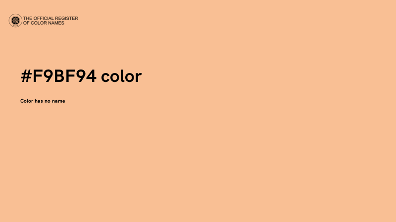#F9BF94 color image