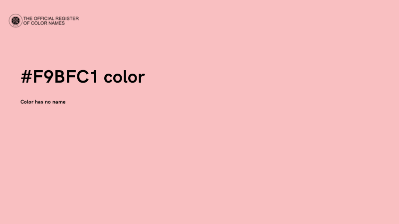 #F9BFC1 color image