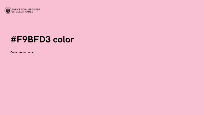 #F9BFD3 color image