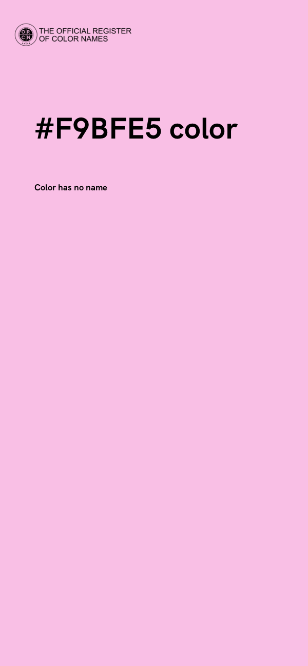 #F9BFE5 color image