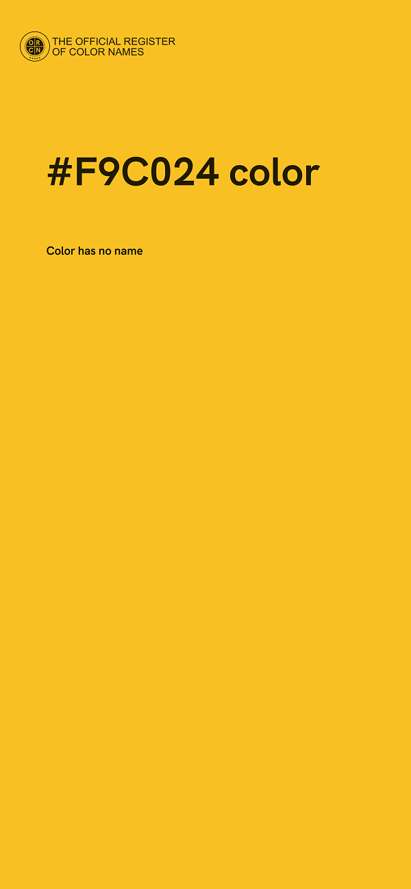 #F9C024 color image