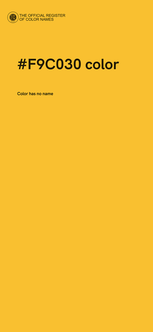 #F9C030 color image