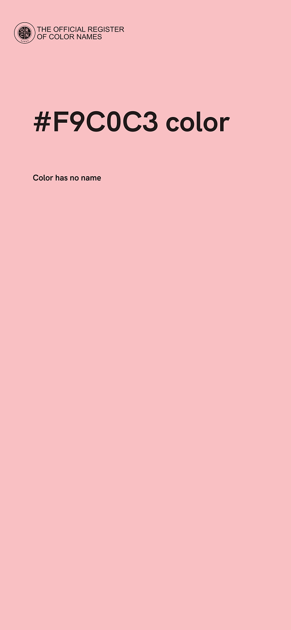 #F9C0C3 color image