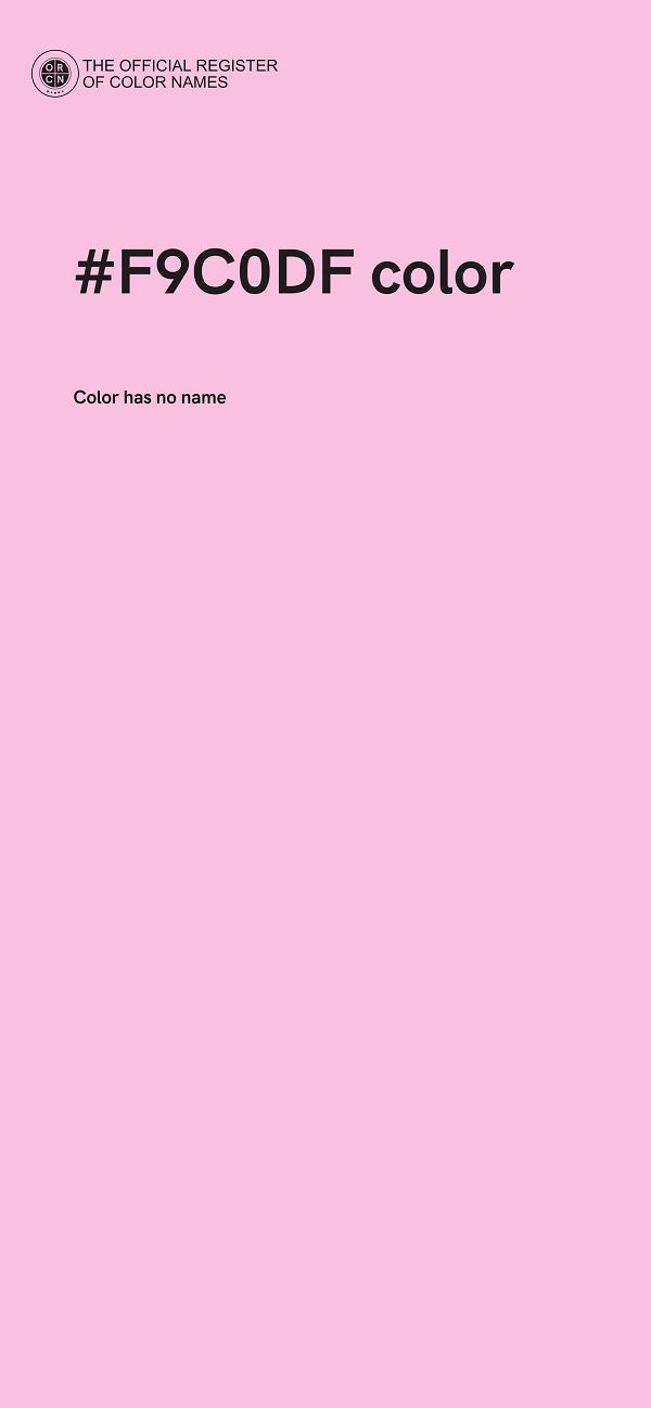 #F9C0DF color image