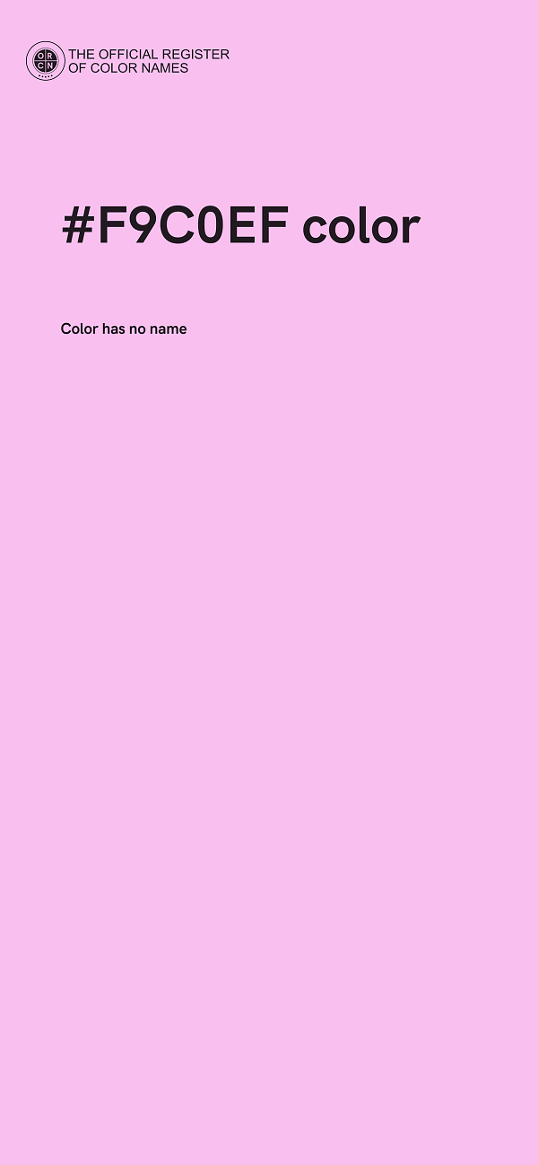#F9C0EF color image