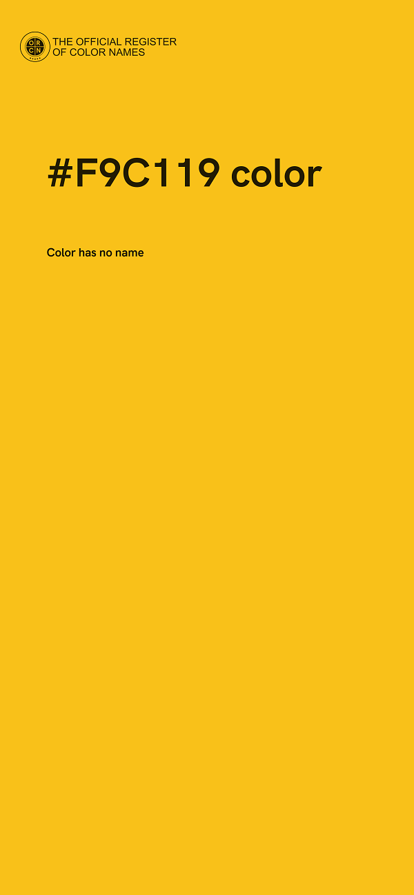 #F9C119 color image