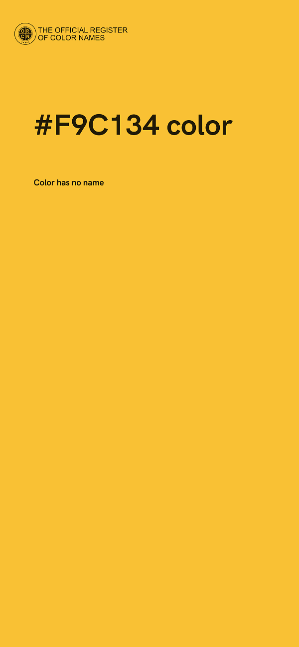 #F9C134 color image