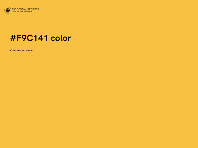 #F9C141 color image