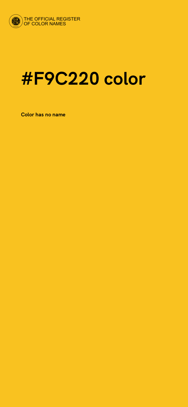 #F9C220 color image