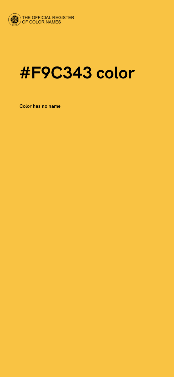 #F9C343 color image