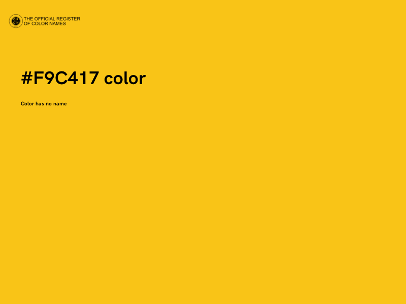 #F9C417 color image