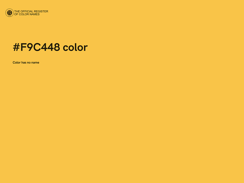 #F9C448 color image