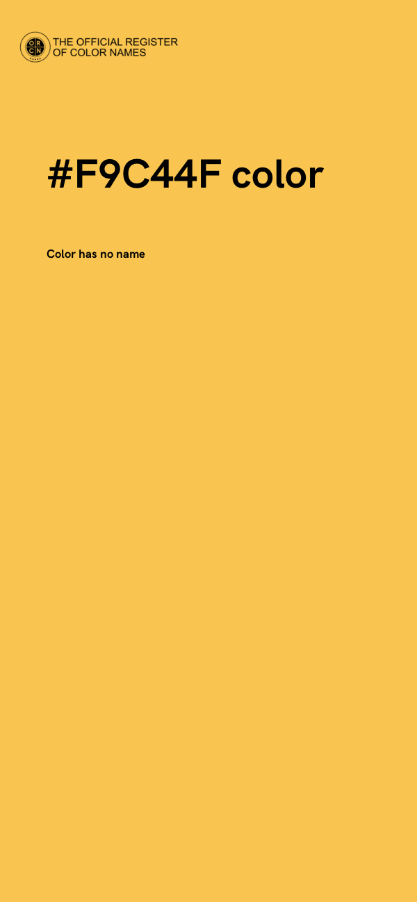 #F9C44F color image