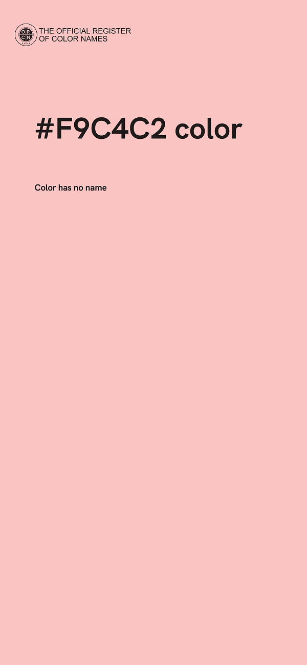 #F9C4C2 color image