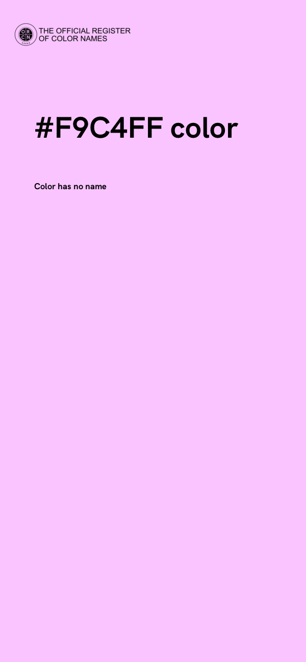 #F9C4FF color image