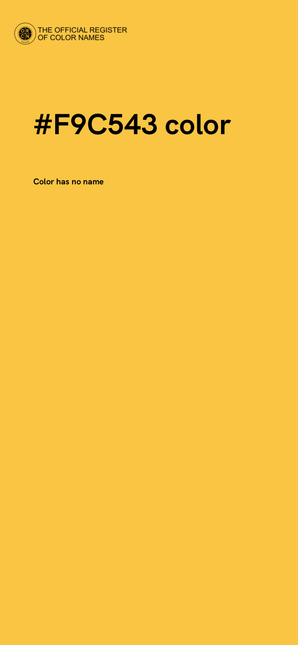 #F9C543 color image