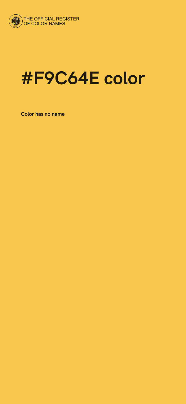#F9C64E color image