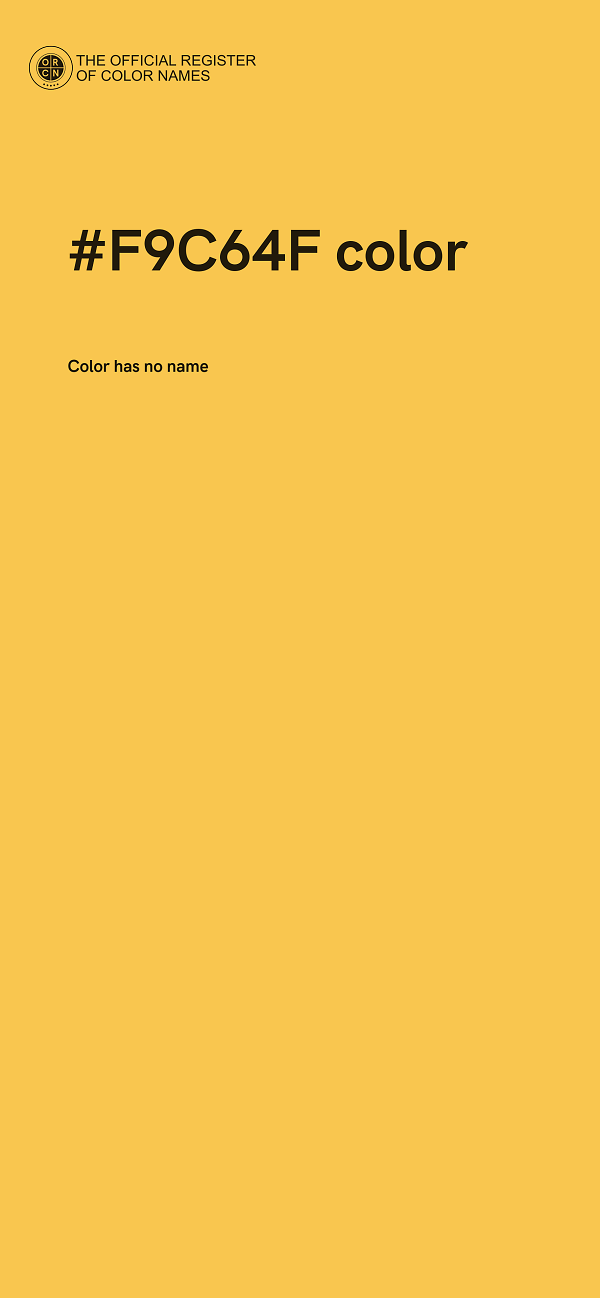 #F9C64F color image