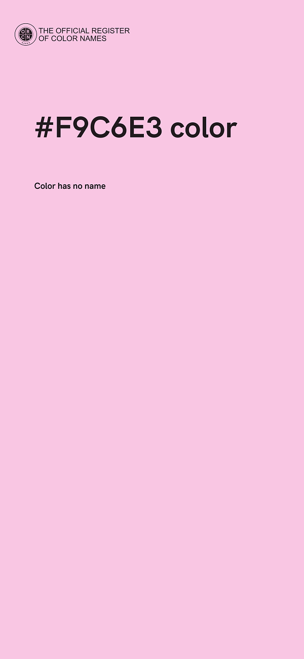 #F9C6E3 color image
