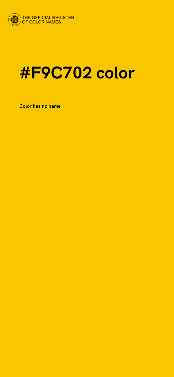 #F9C702 color image