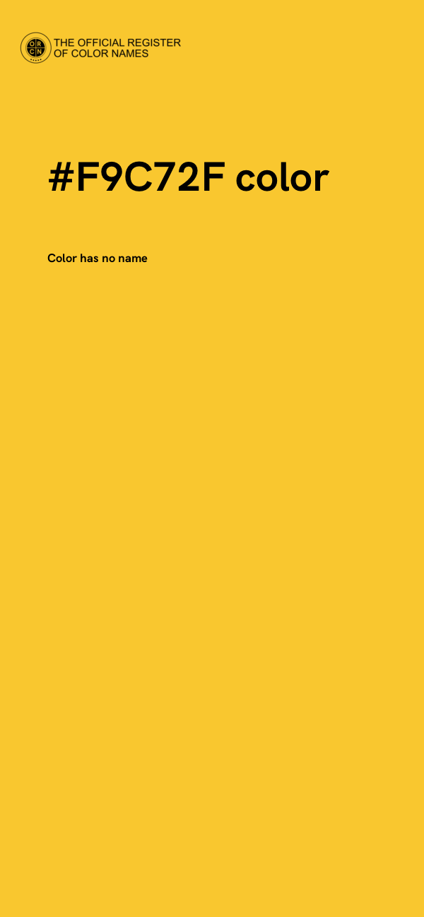 #F9C72F color image