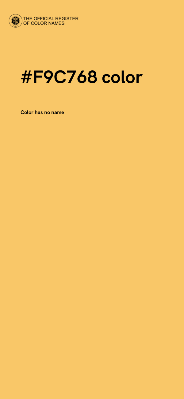 #F9C768 color image