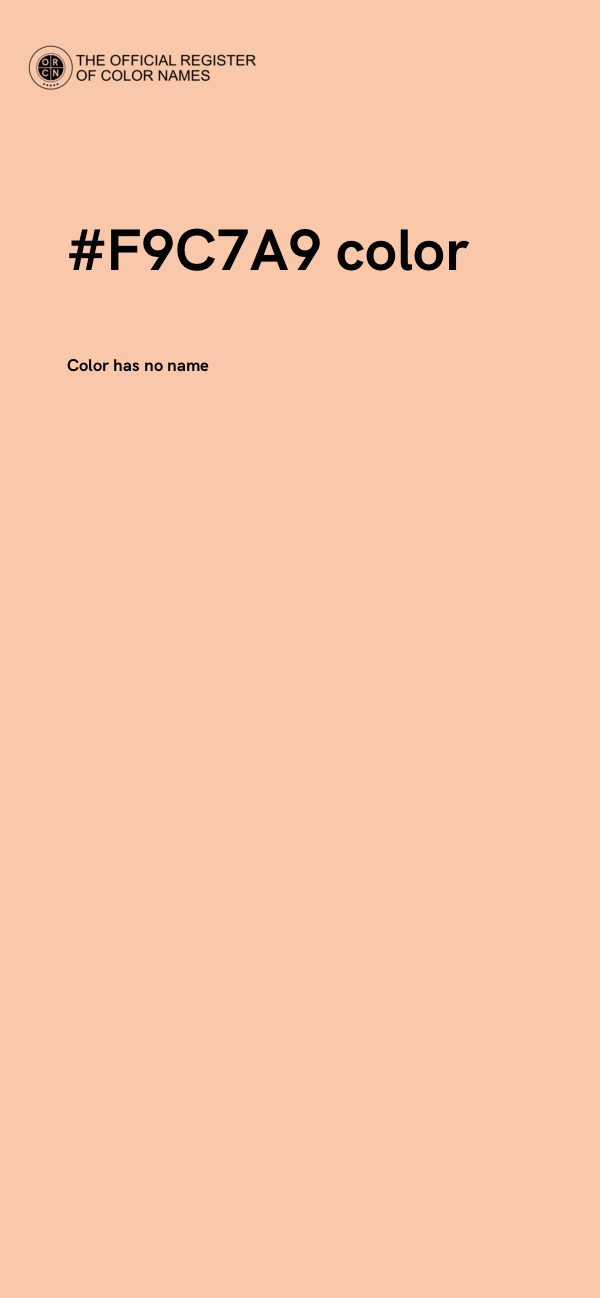 #F9C7A9 color image
