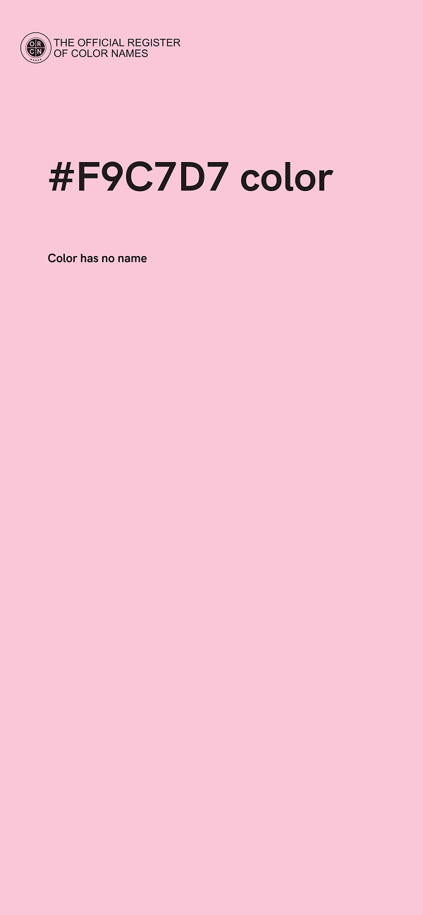 #F9C7D7 color image