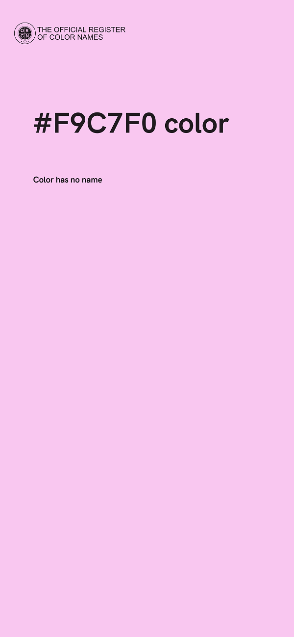 #F9C7F0 color image