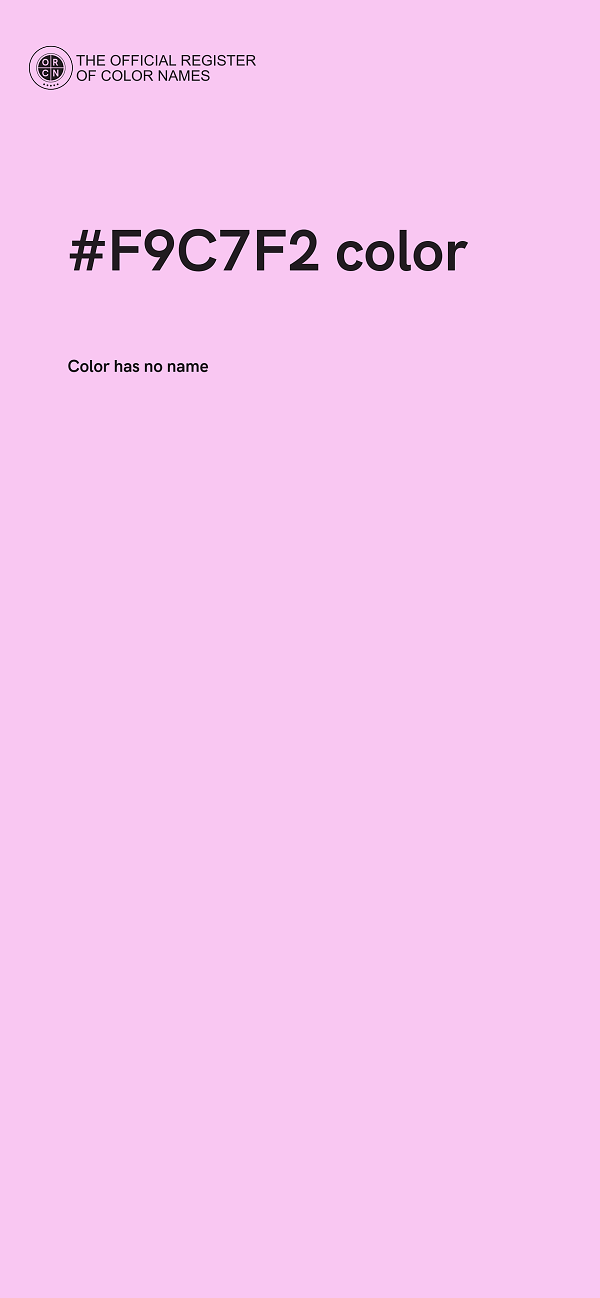 #F9C7F2 color image