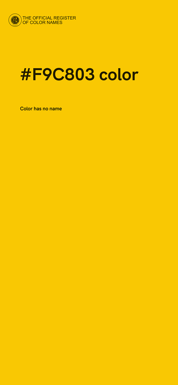 #F9C803 color image