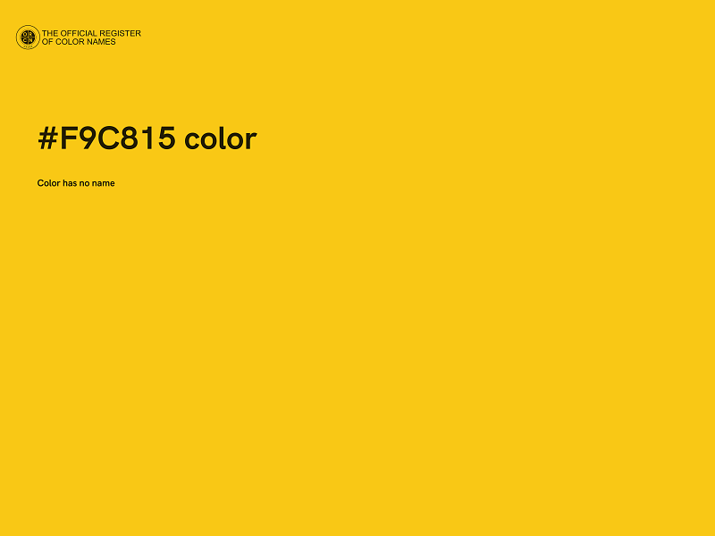 #F9C815 color image