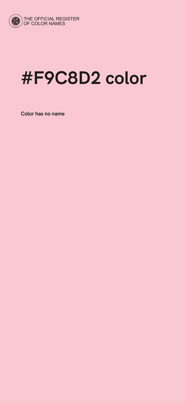 #F9C8D2 color image