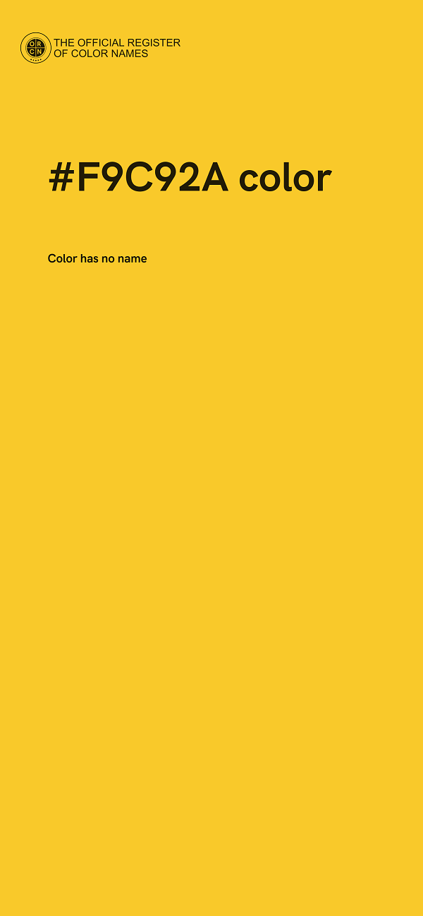 #F9C92A color image
