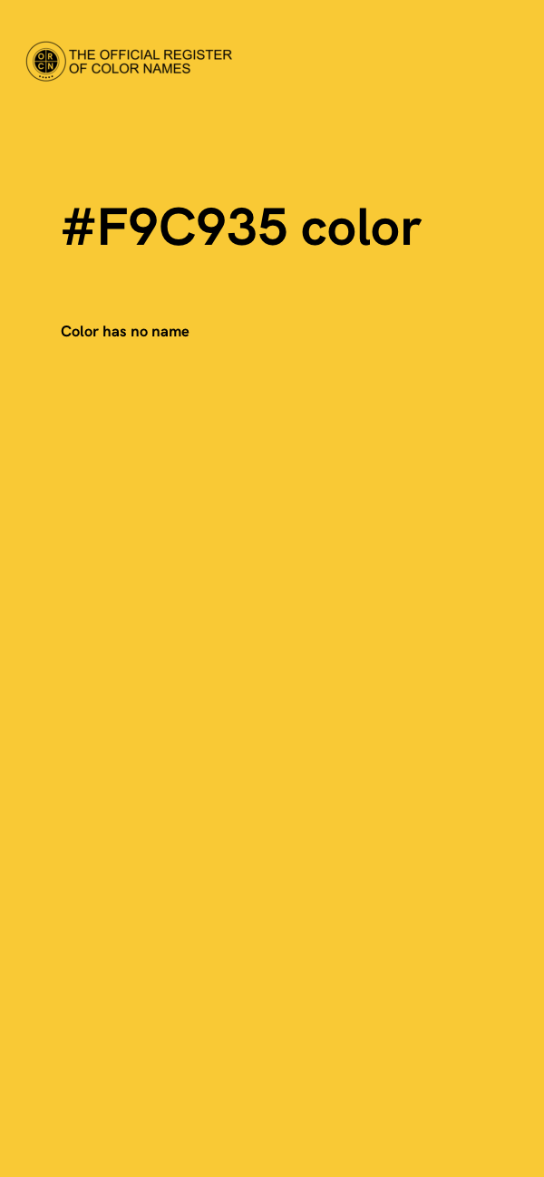 #F9C935 color image