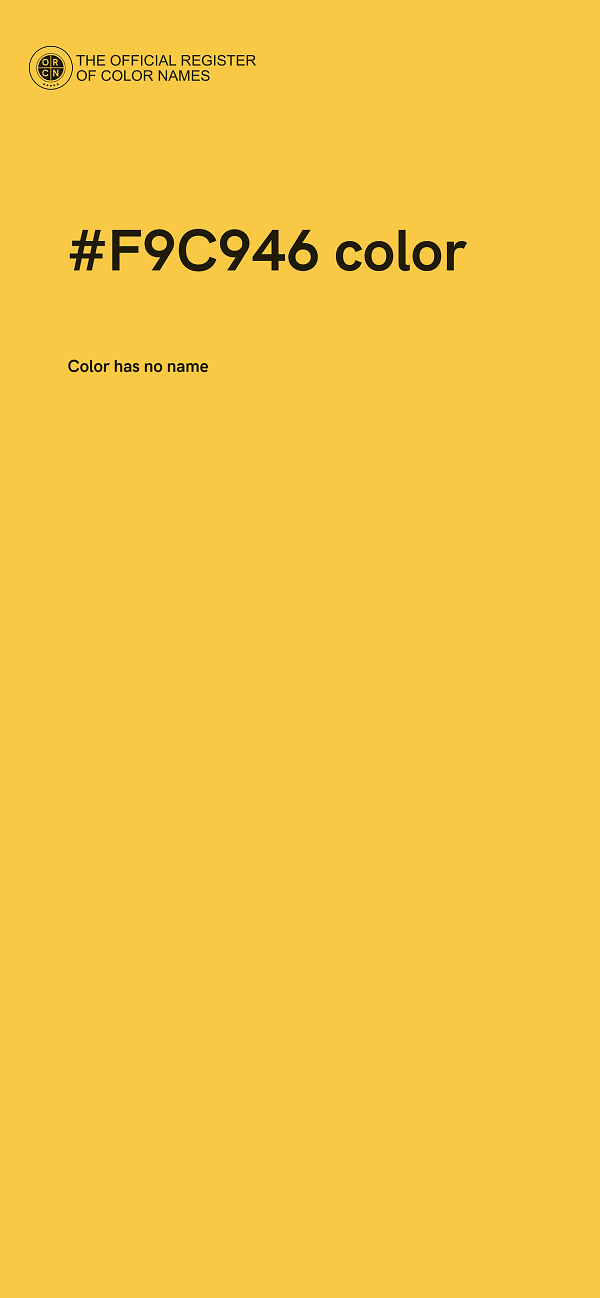 #F9C946 color image