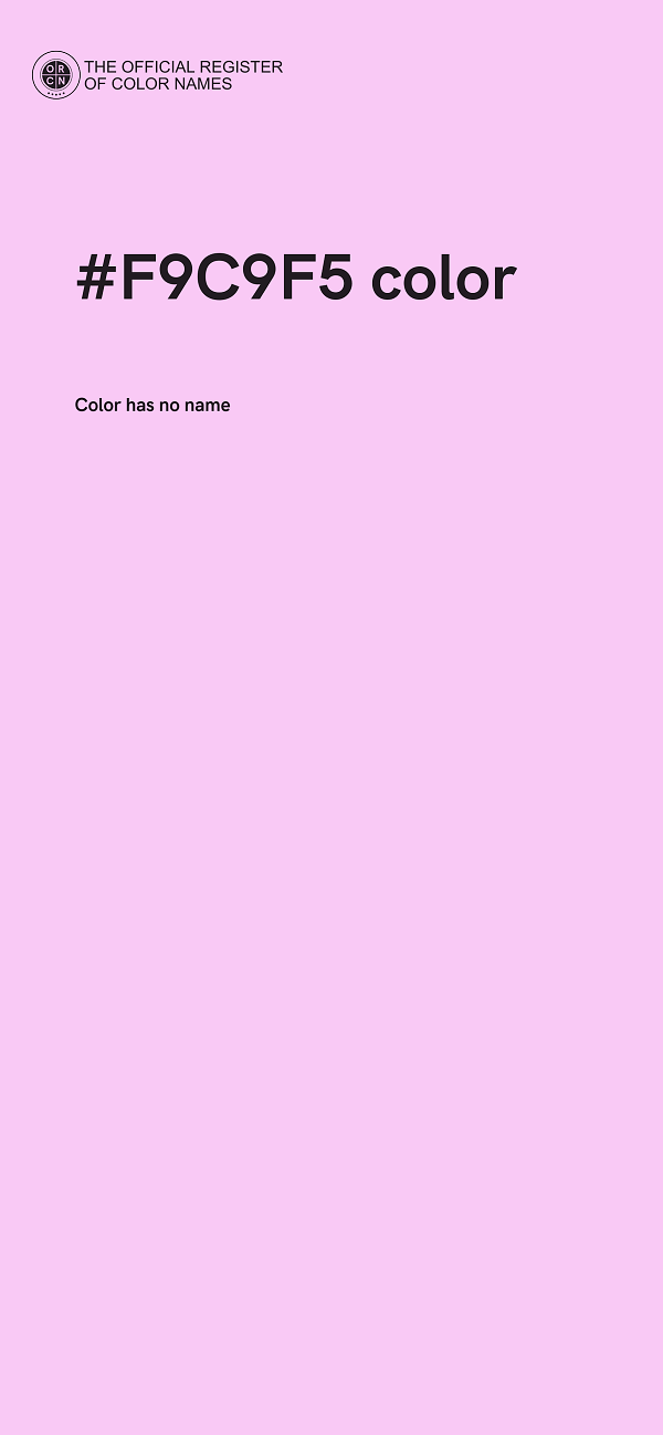 #F9C9F5 color image