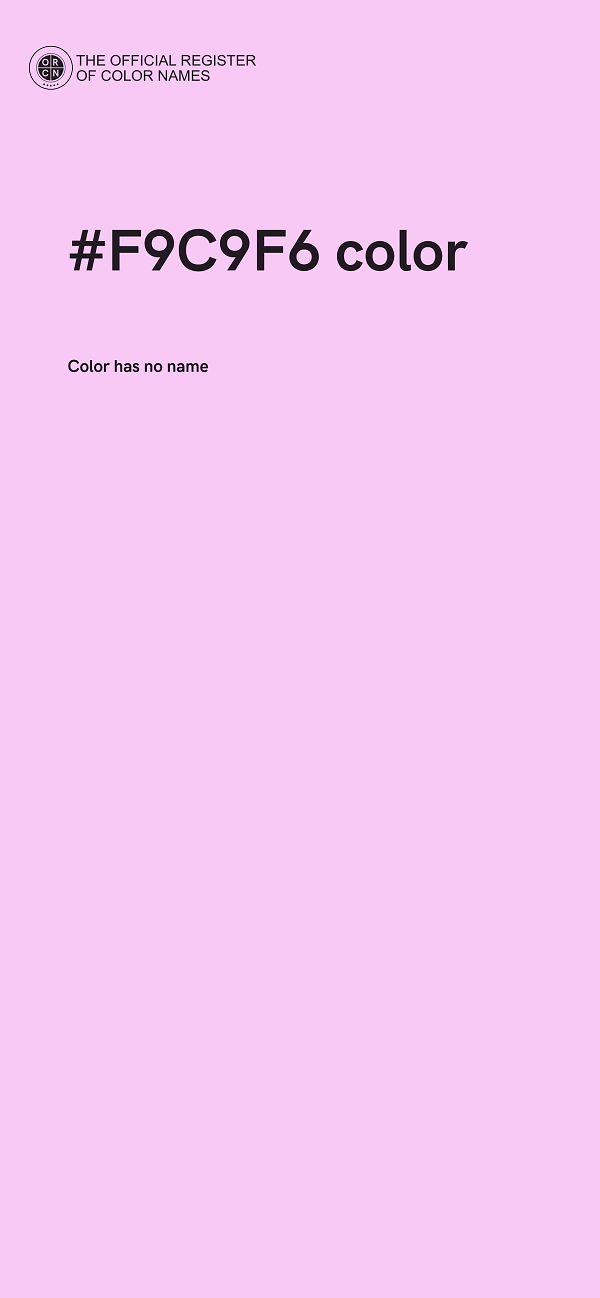 #F9C9F6 color image