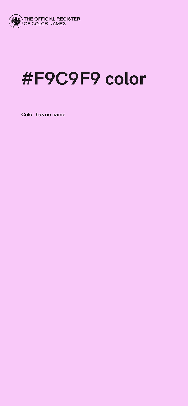#F9C9F9 color image
