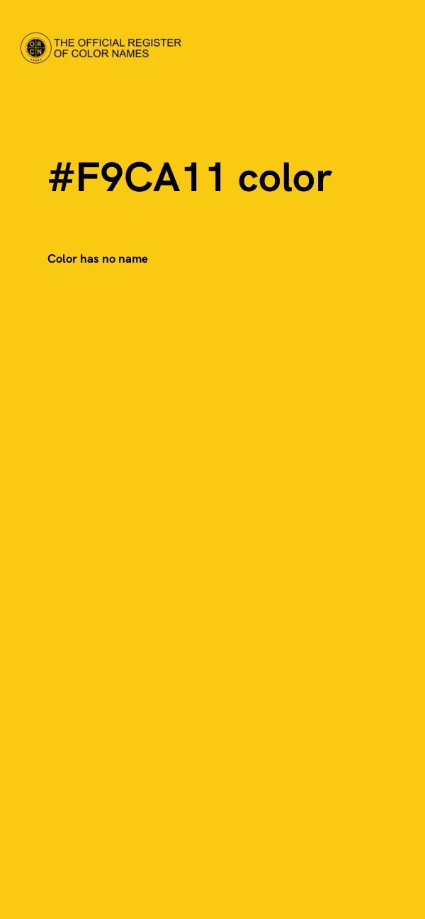 #F9CA11 color image