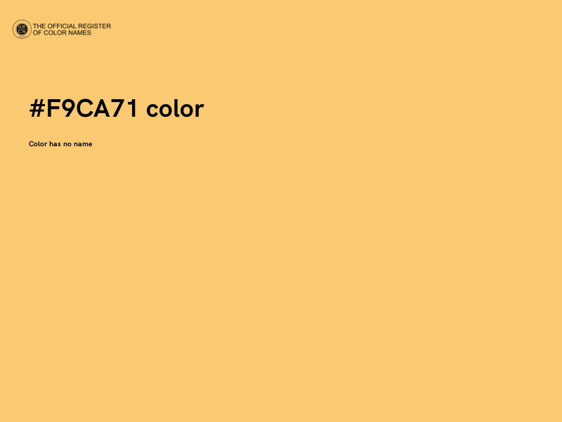 #F9CA71 color image
