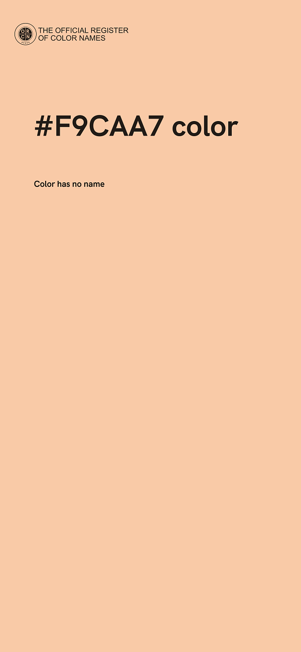 #F9CAA7 color image