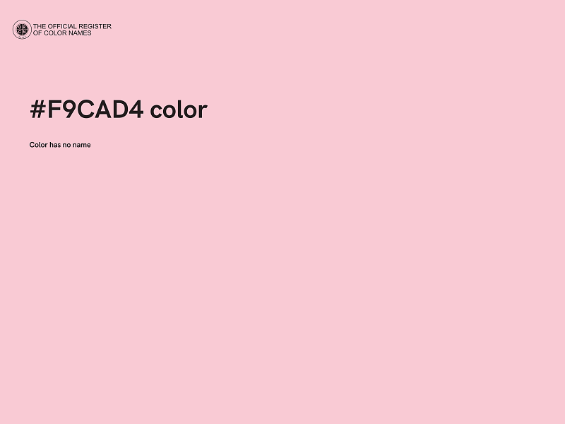 #F9CAD4 color image