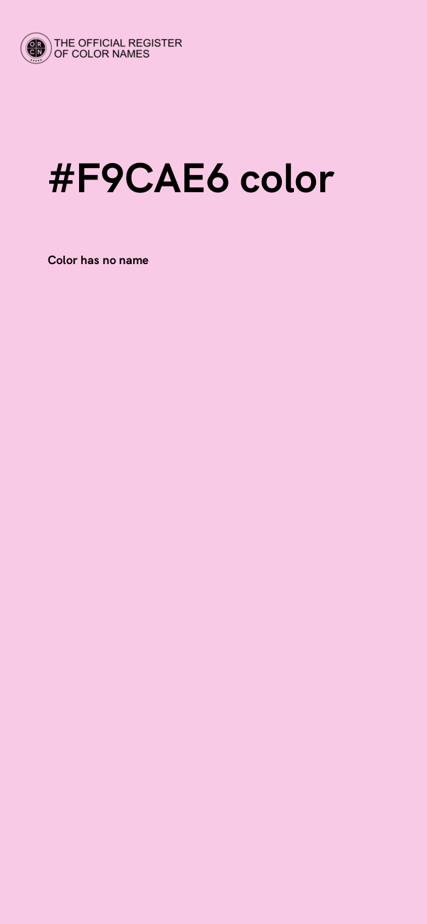 #F9CAE6 color image