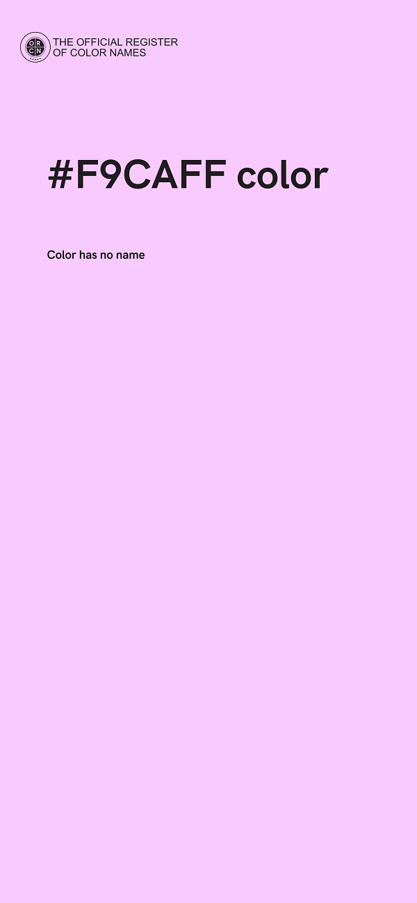 #F9CAFF color image