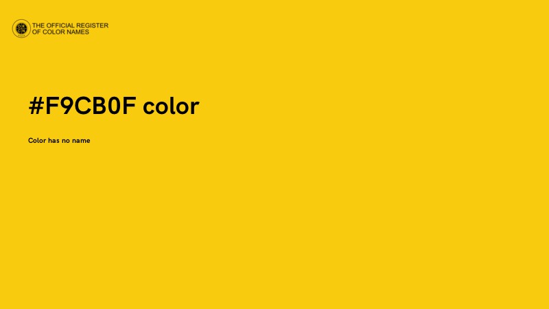 #F9CB0F color image