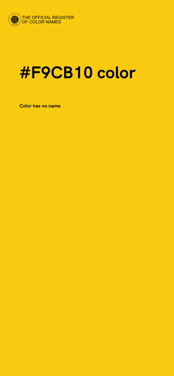 #F9CB10 color image