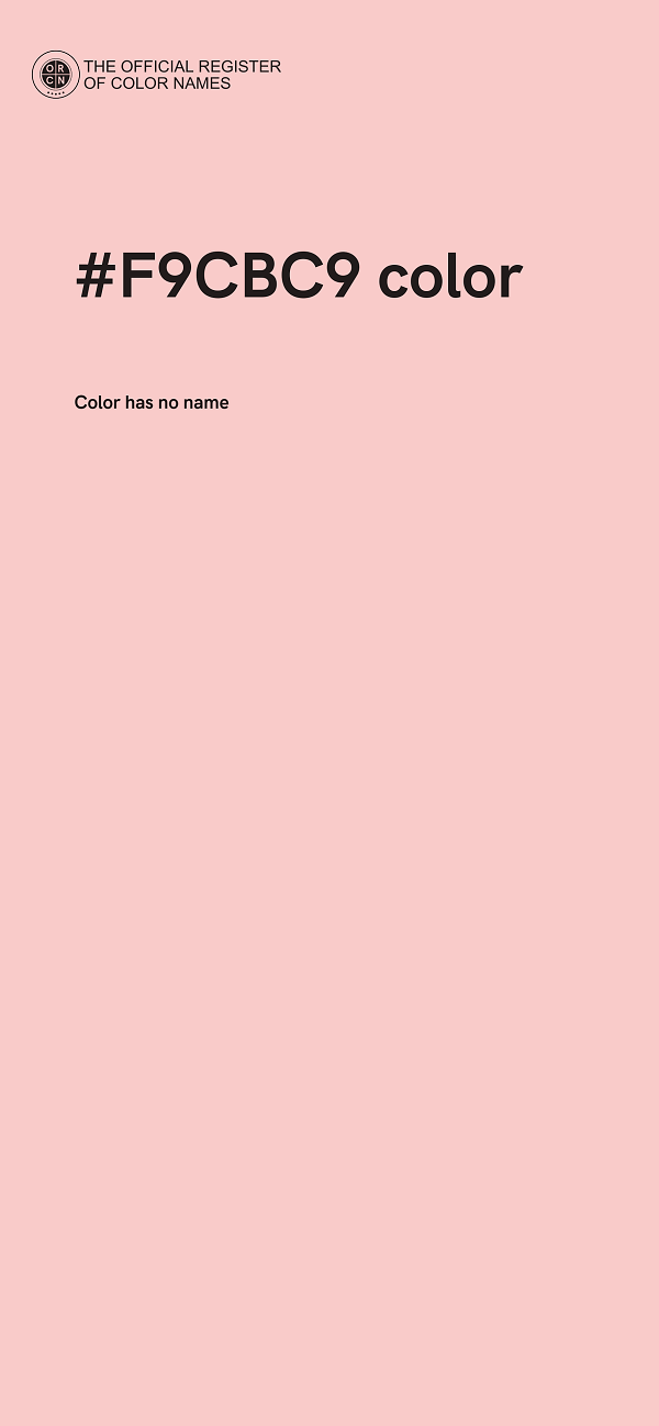 #F9CBC9 color image