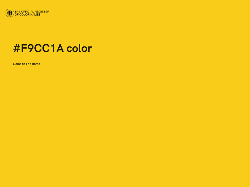 #F9CC1A color image